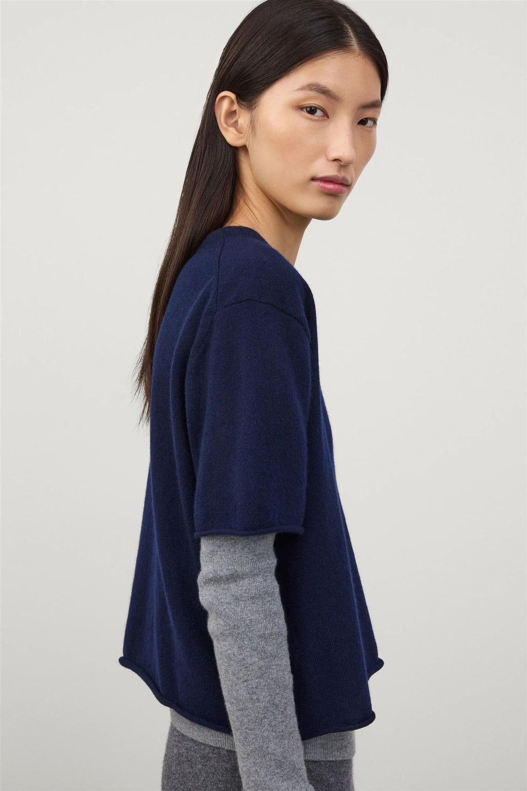 Cila Cashmere T-Shirt Navy