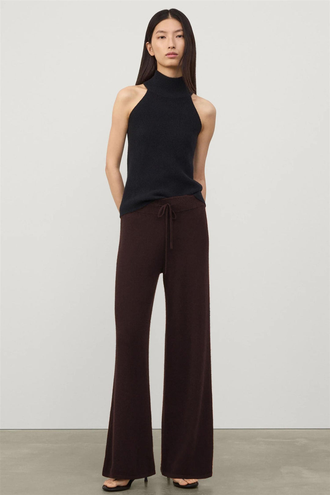 Sofi Cashmere Pants Dark Oak