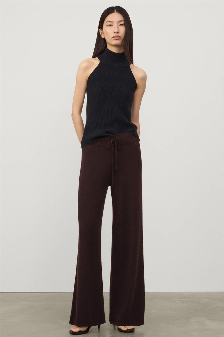 Sofi Cashmere Pants Dark Oak