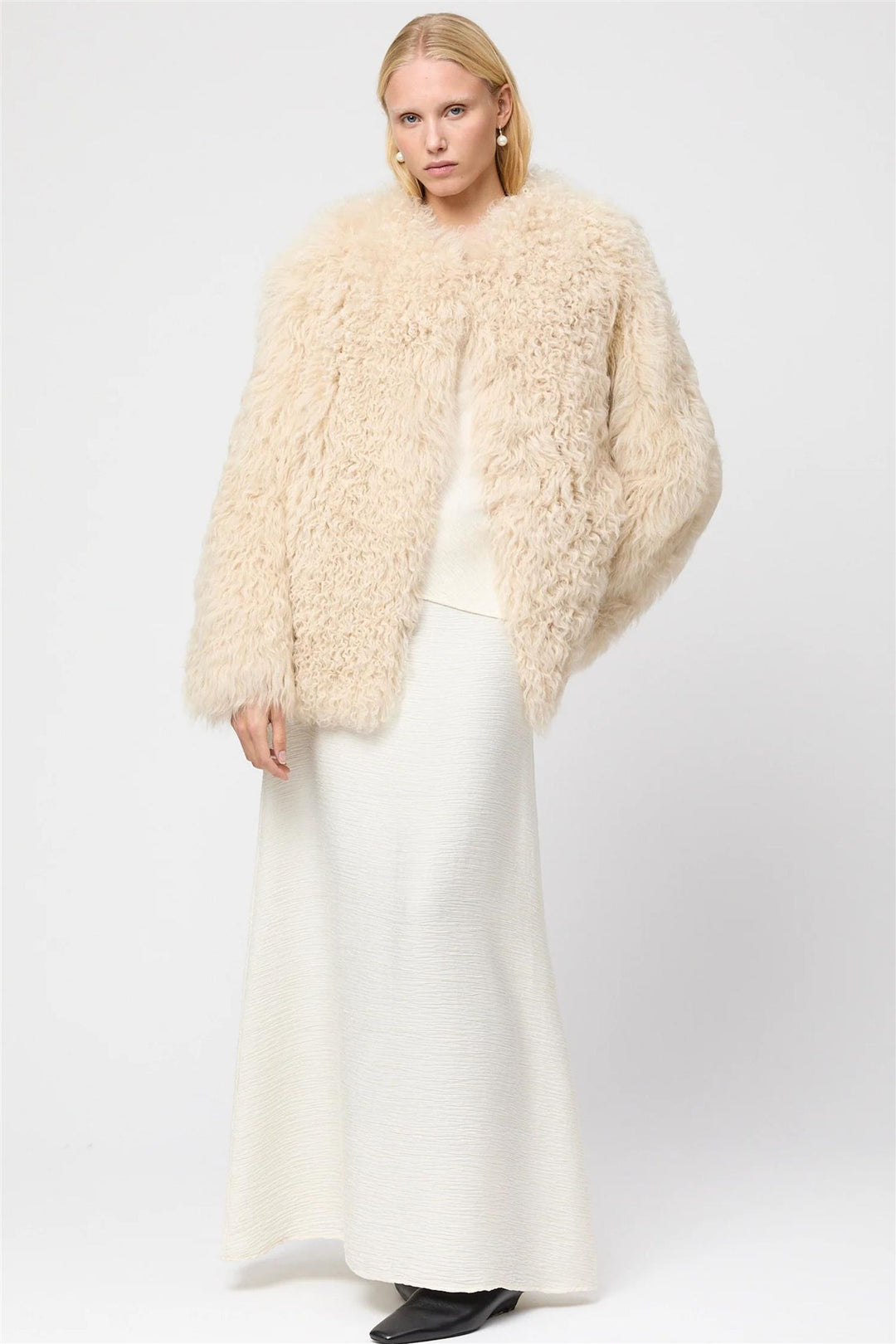 Como Shearling Jacket Whitecap Gray – DenDama