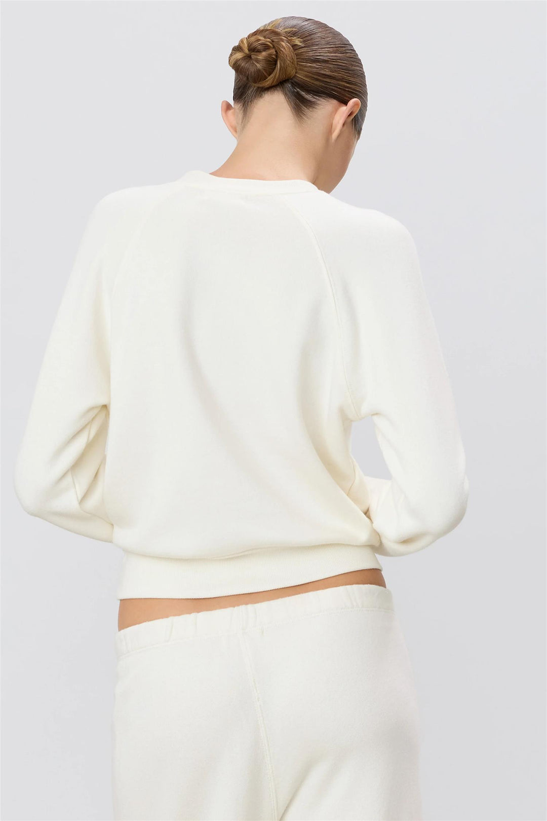 Shrunken Raglan Sweatshirt Cream