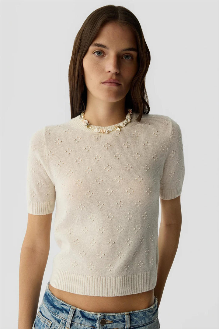 Compass Sweater Tee Cream