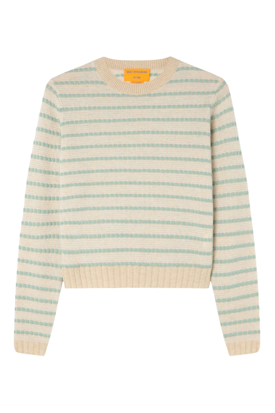 Pebble Stripe Shrunken Crew Sandstone Combo