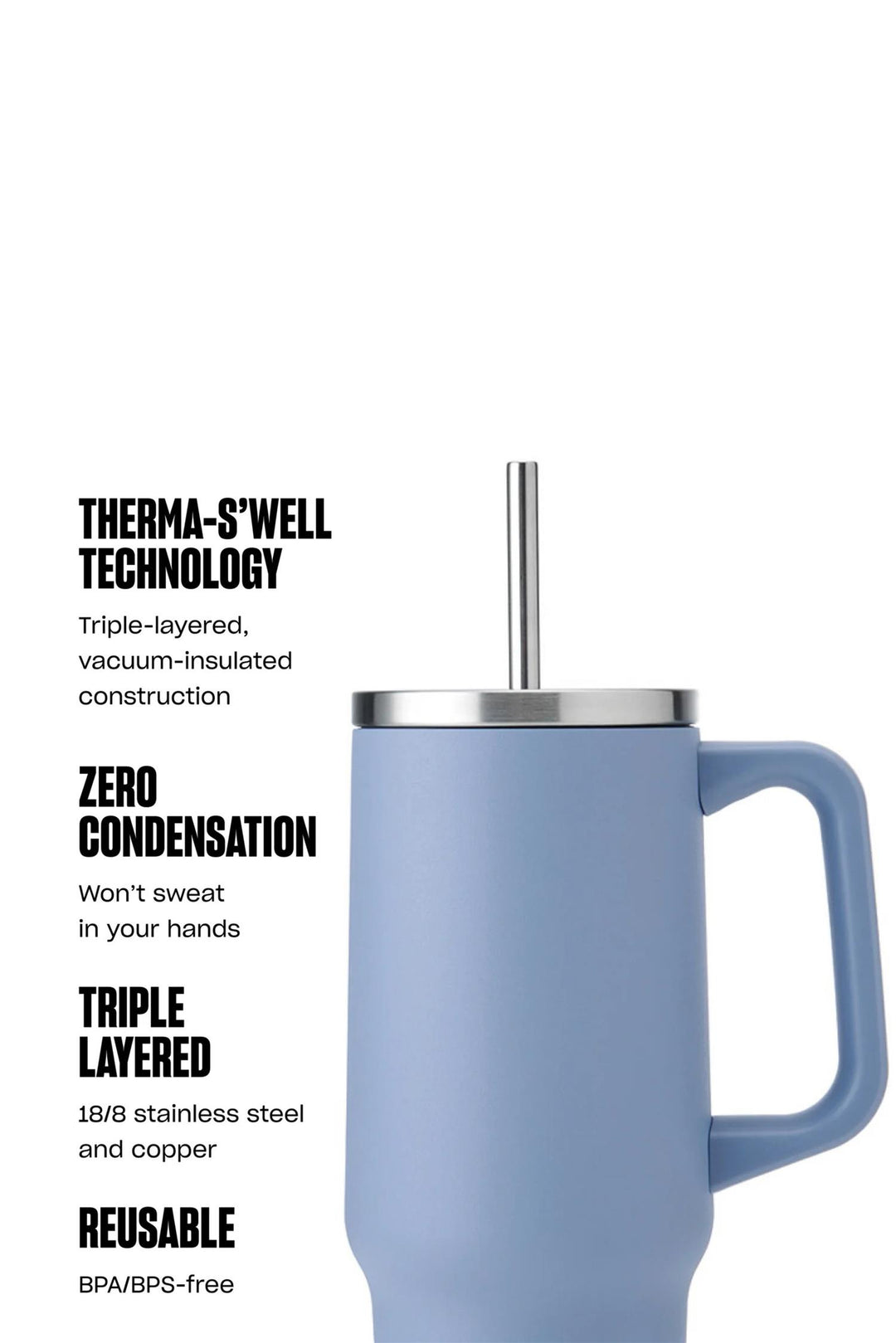 XL Tumbler 30 oz. Hydrengea Blue