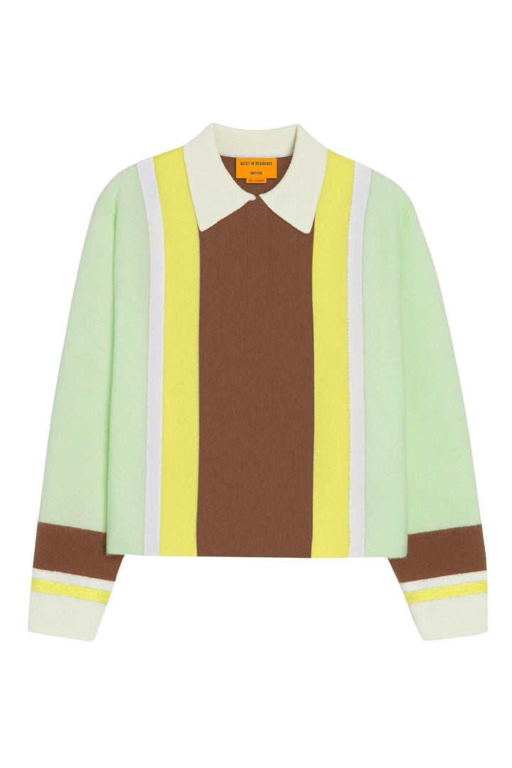 Cropped Striped Rugby Mint Combo