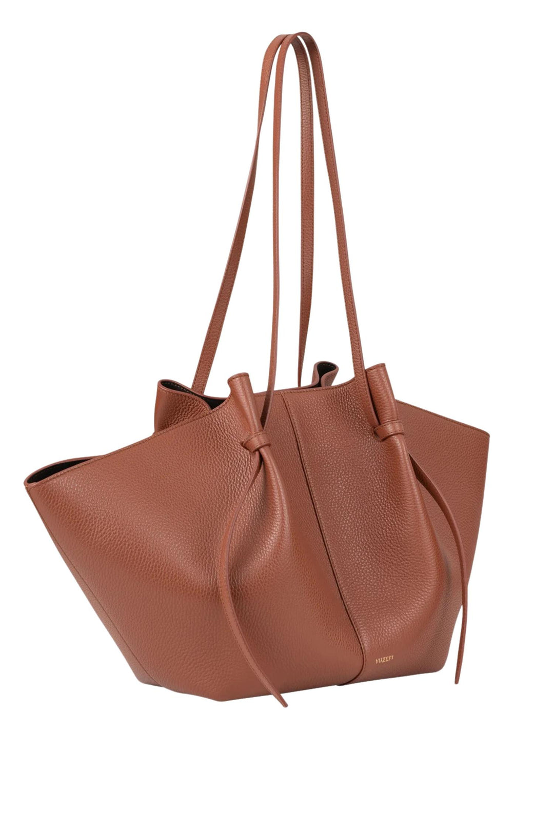 Large Mochi Pebble Grain Leather Maple