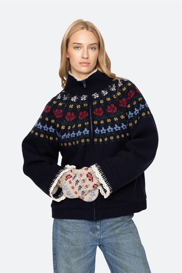 Preston Knit Mittens Cream