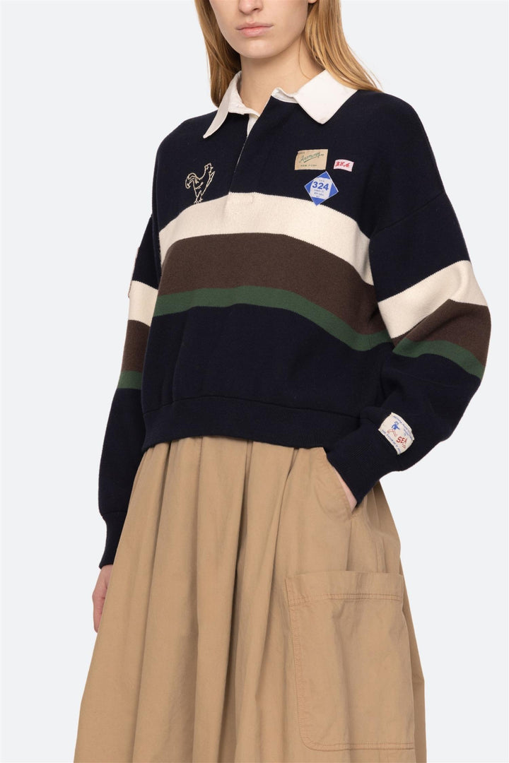 Arther Varsity Knit Rugby Shirt