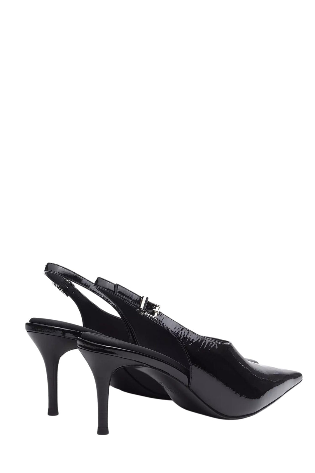 Mercer Slingback Heel Black Patent Leather