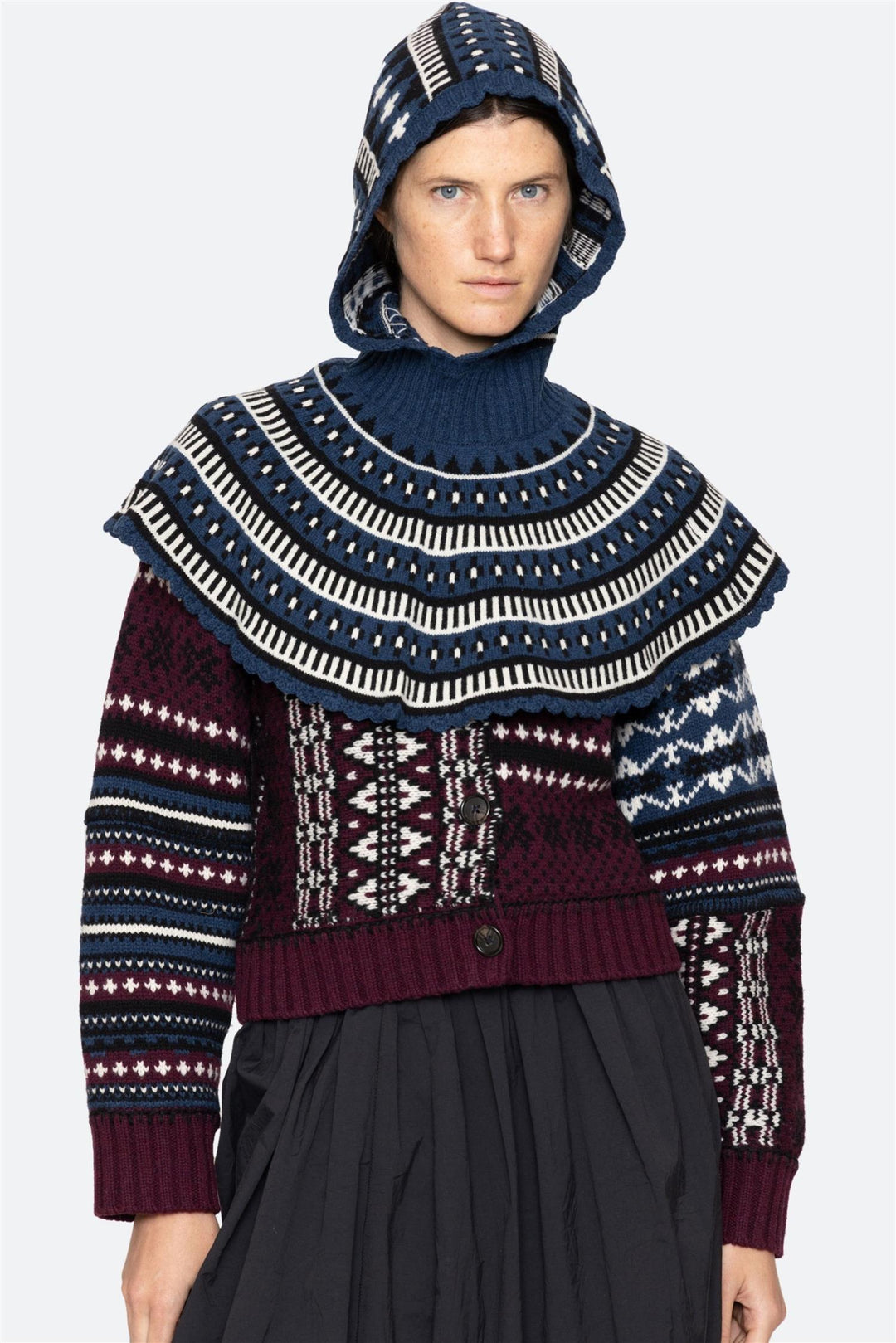 Linea Fair Isle Balaclava Blue