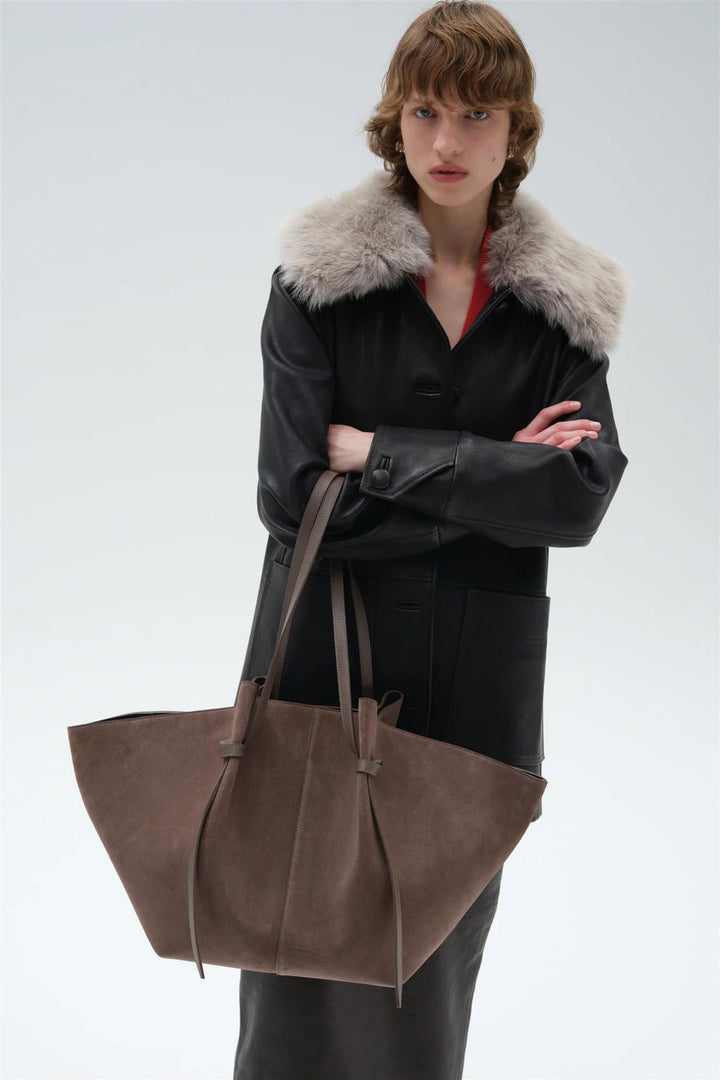 XL Mochi Suede Leather Nutmeg