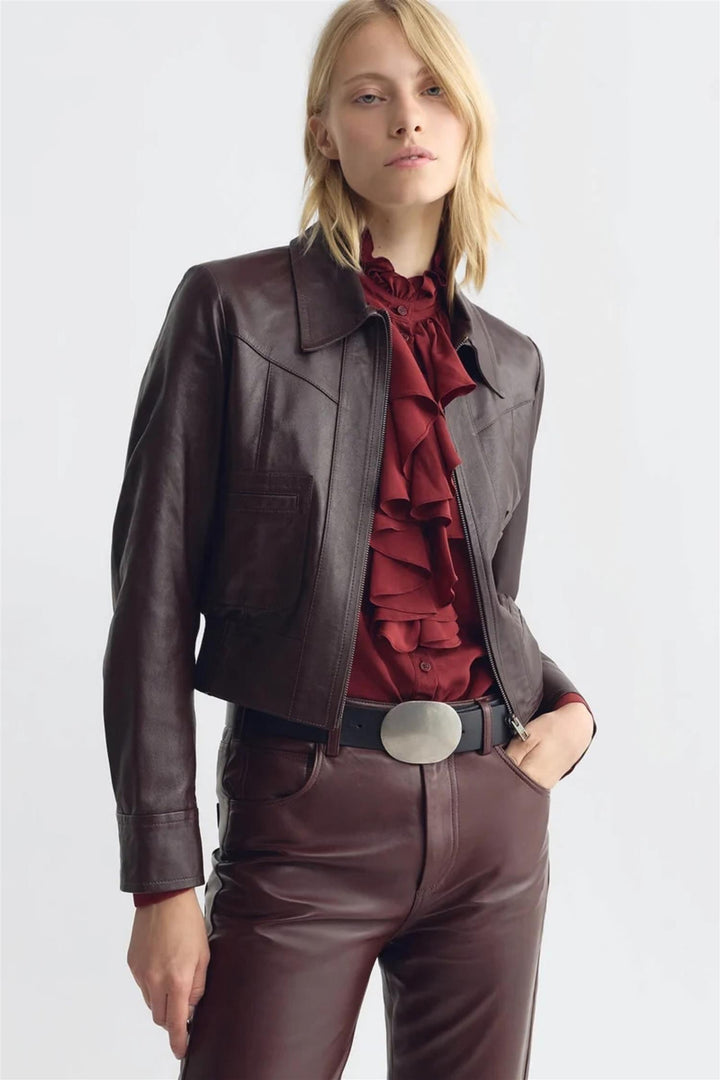 Lily Blouse Crimson