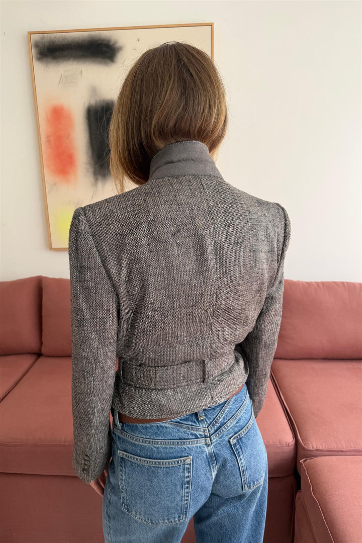Belted Cropped Blazer BCB1448