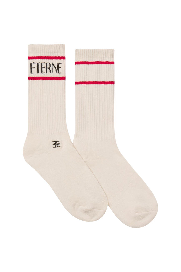 Logo Sport Sock Cream