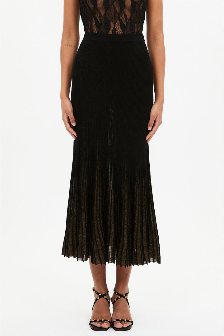 Vera Midi Skirt Noir