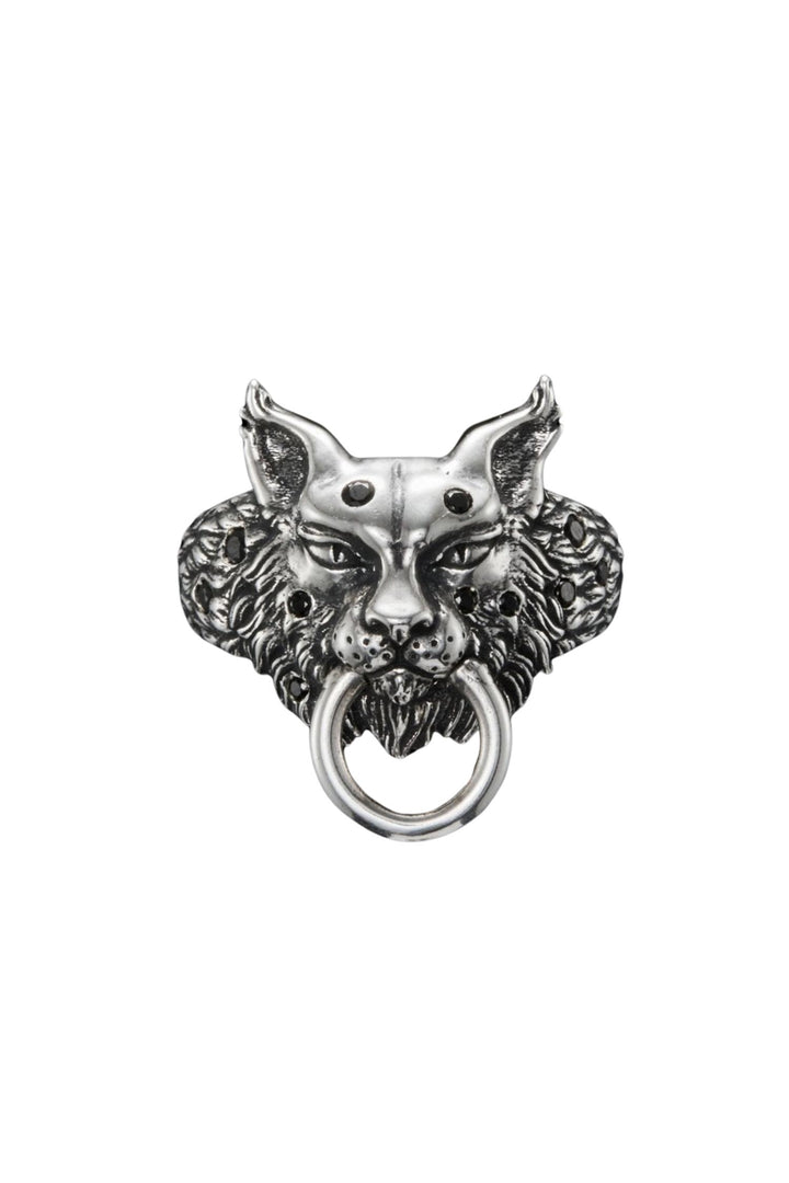 Lynx Ring Oxidized Silver