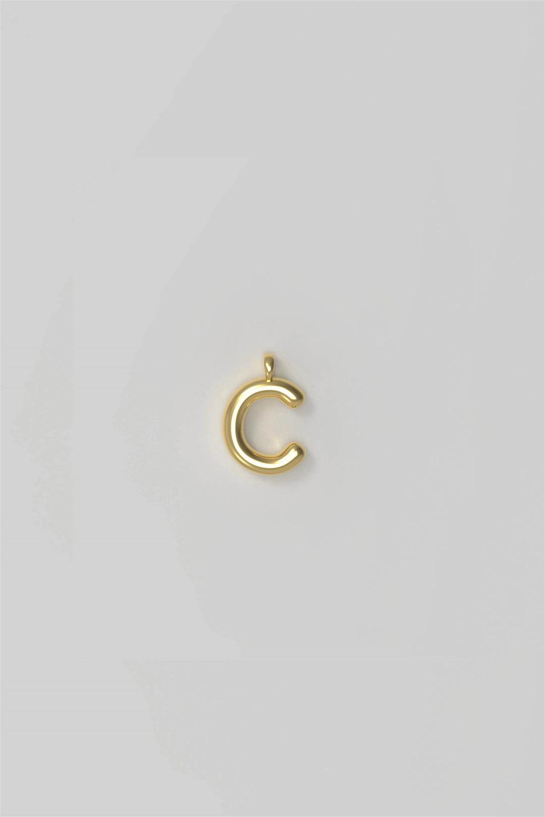 Letter Charm Small Plated