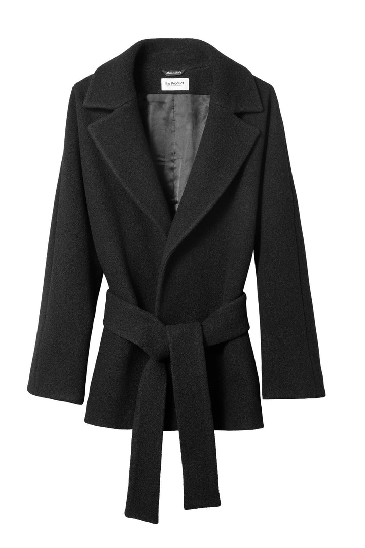 Wool Coat Short Black