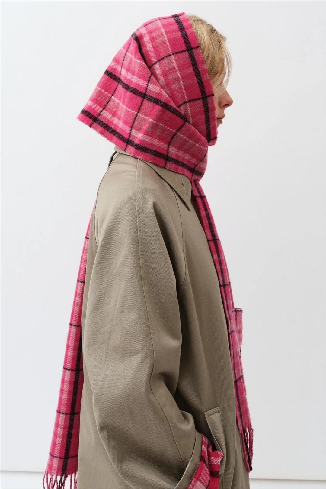 Schatter Scarf Pink Check