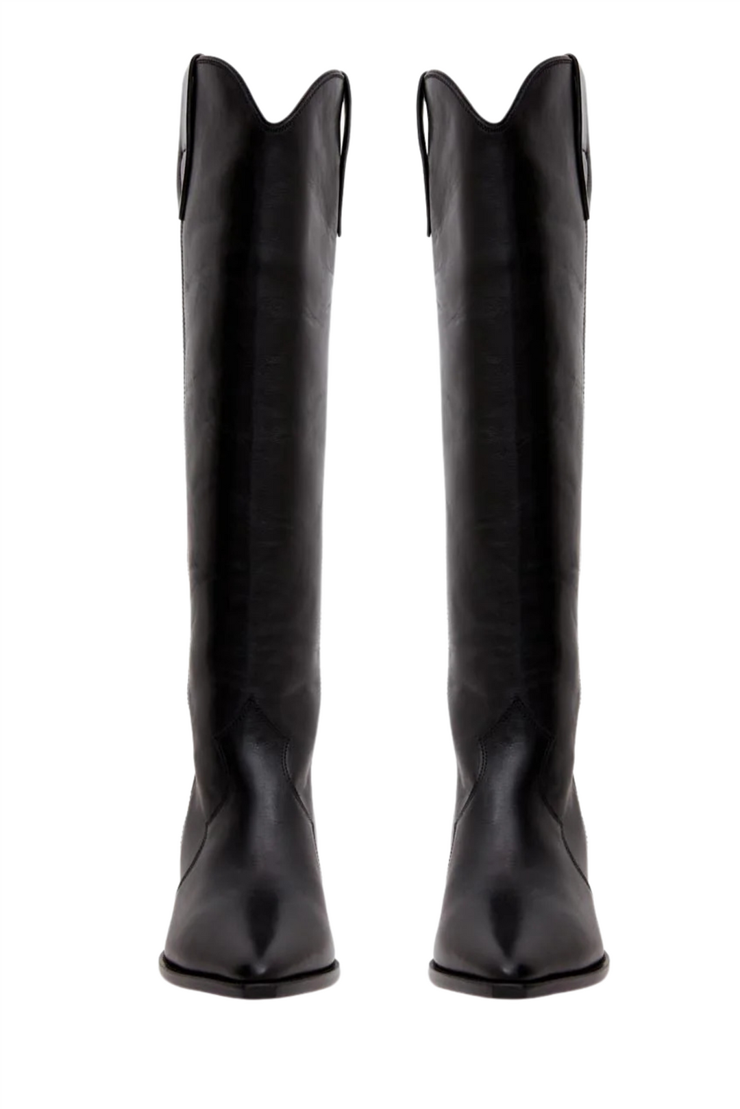 Denvee High Boots Leather Iconic Black