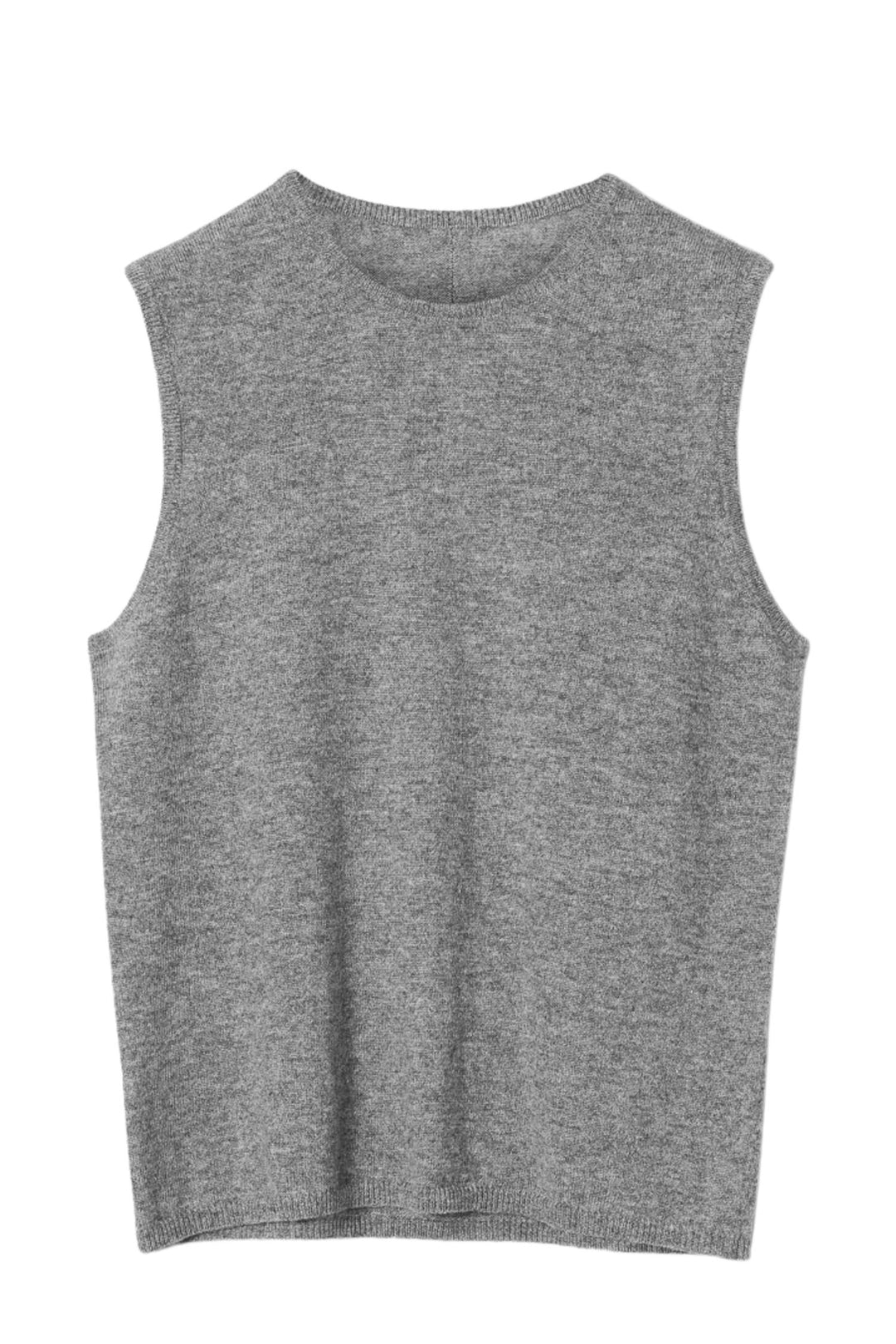 Classic Cashmere Tank Grey Melange