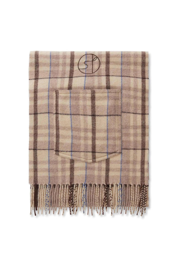 Schatter Scarf Brown Check