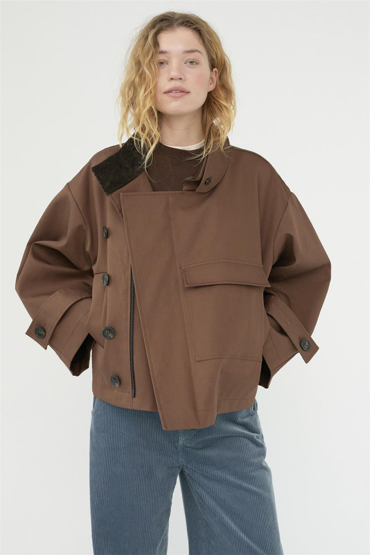Water Resistant Jacket Dusty Brown