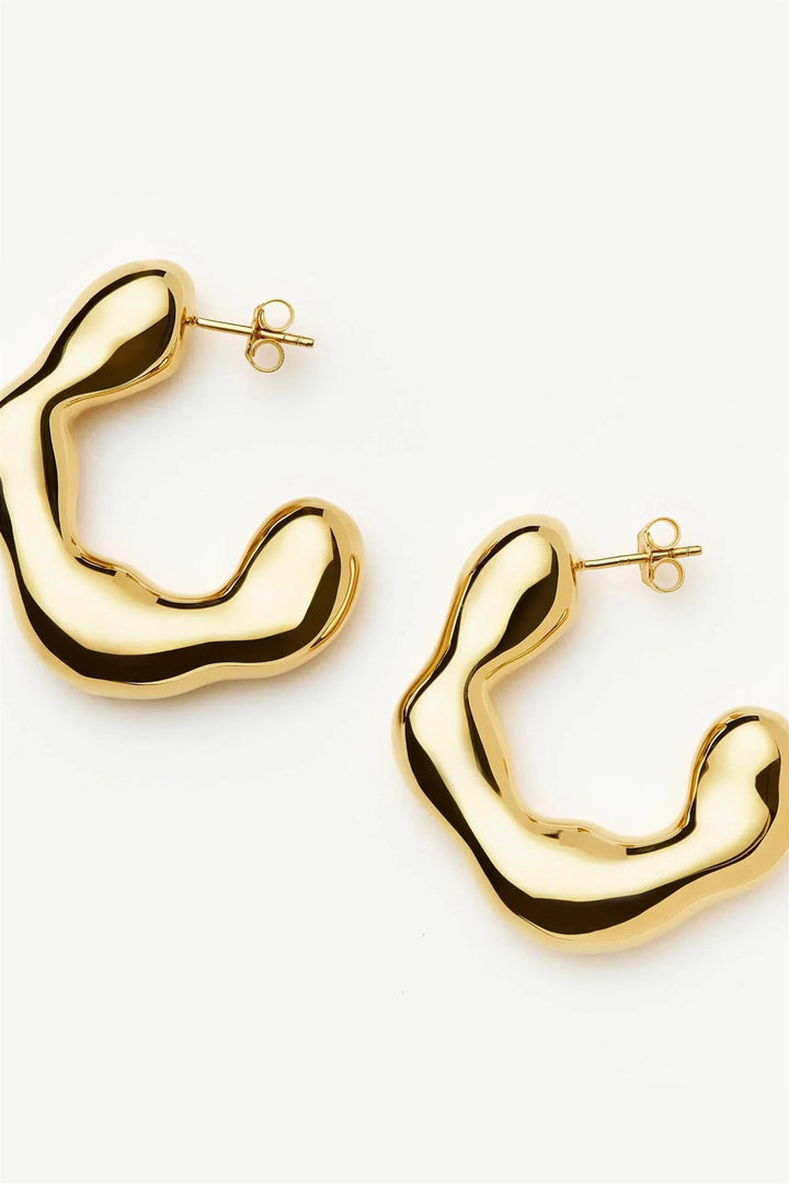 Eny Puffy Large Hoop Earrings