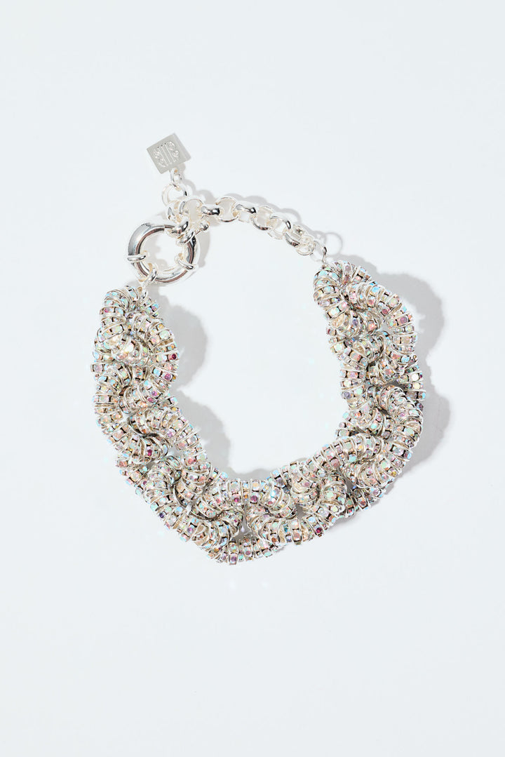 Tiny Tire Bracelet Silver