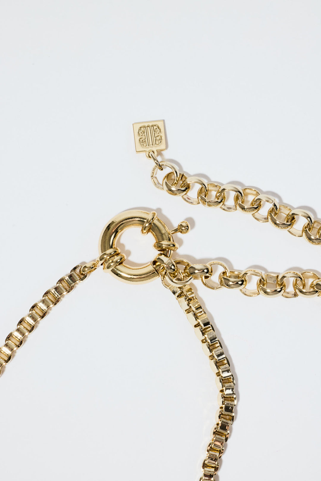 Box Chain Necklace Gold