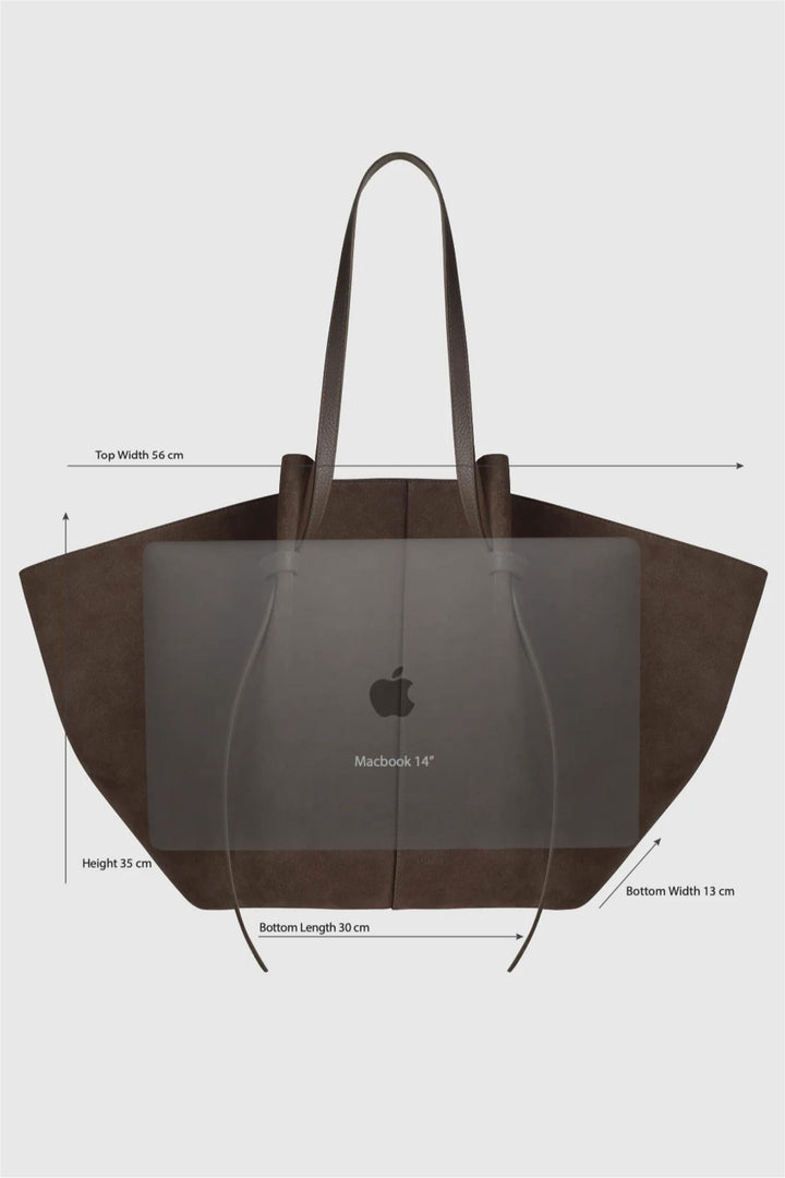 XL Mochi Suede Leather Nutmeg