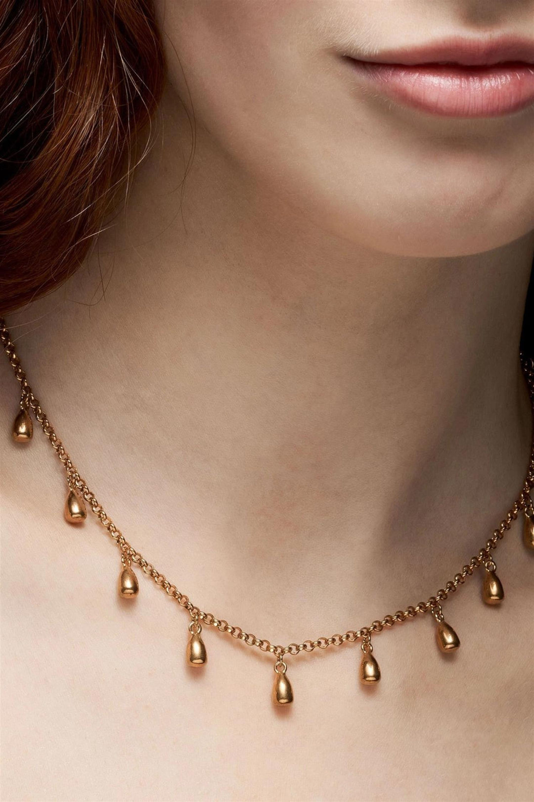Sirens Tears Necklace Gold-Plated Silver
