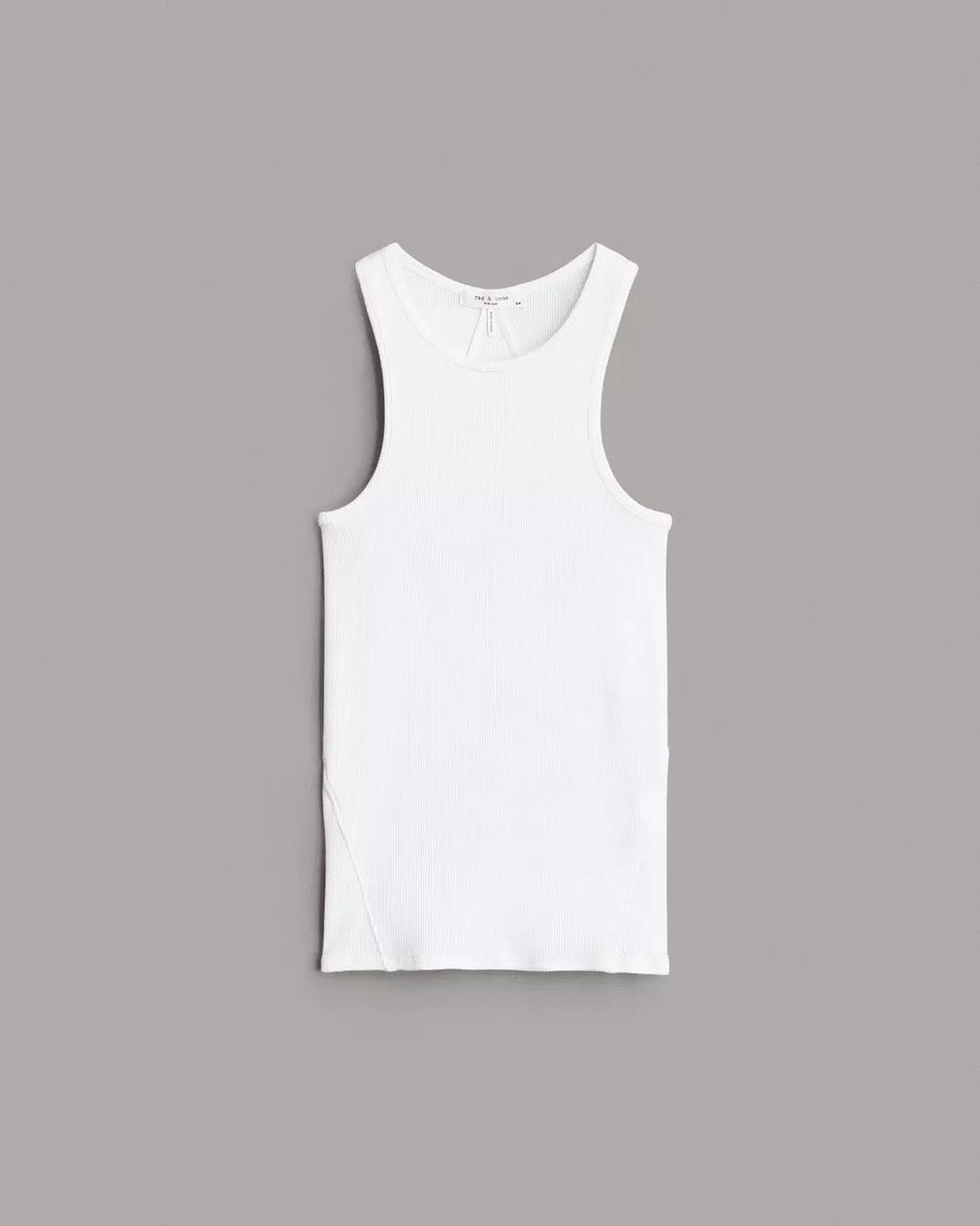 Essential Rib Tank White