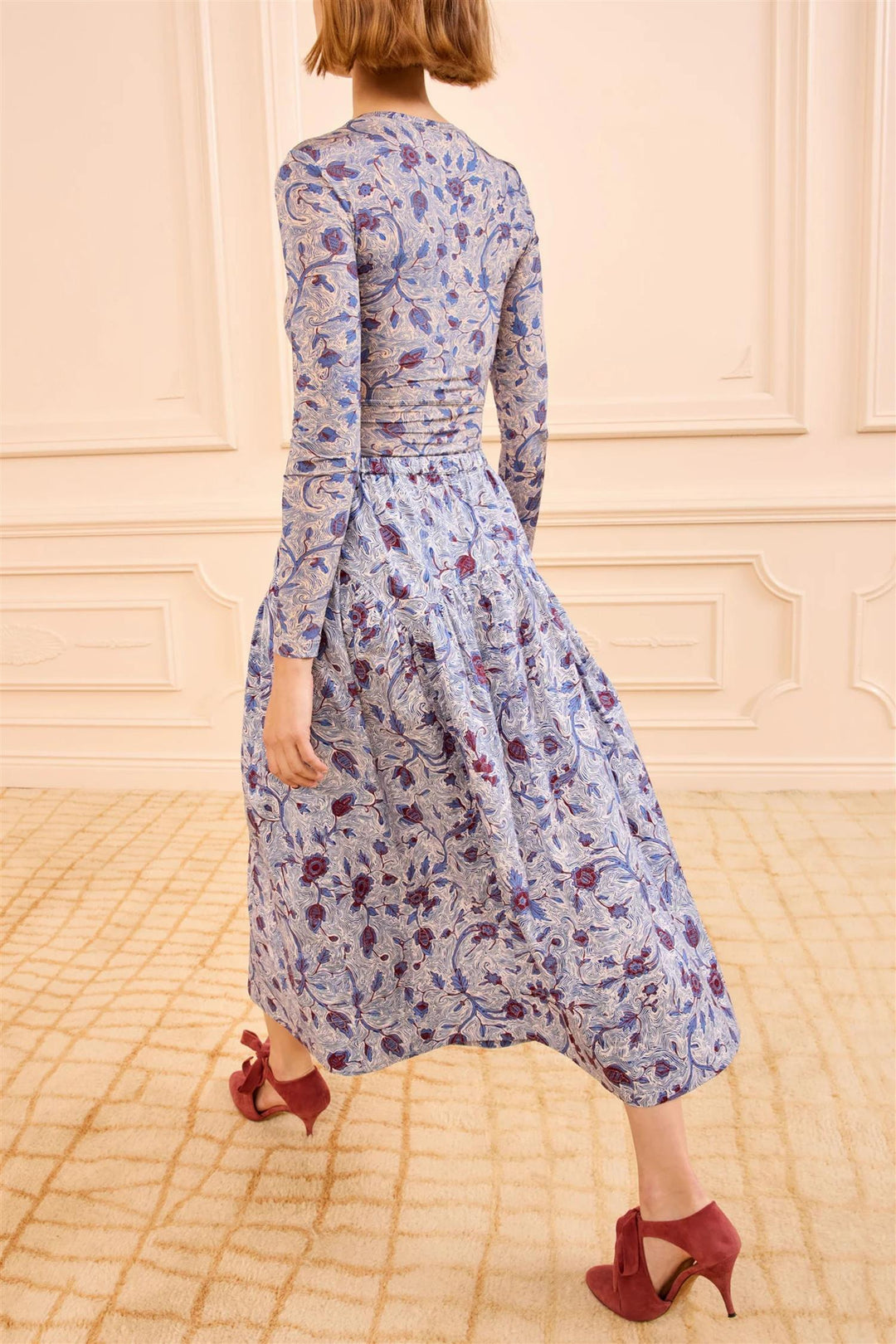 Rosen Midi Skirt Gardenia