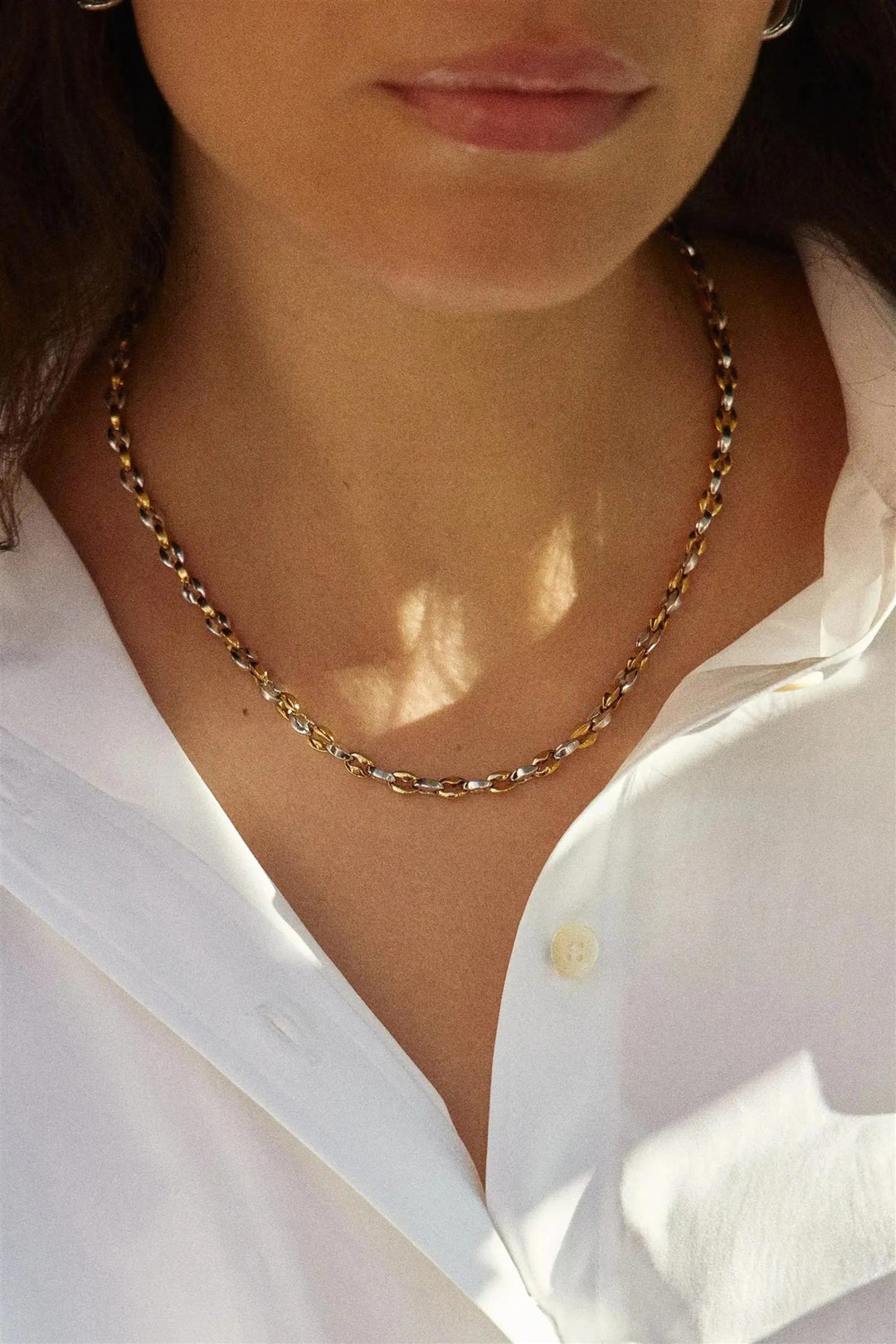 Mariner Chain Necklace Silver/Gold