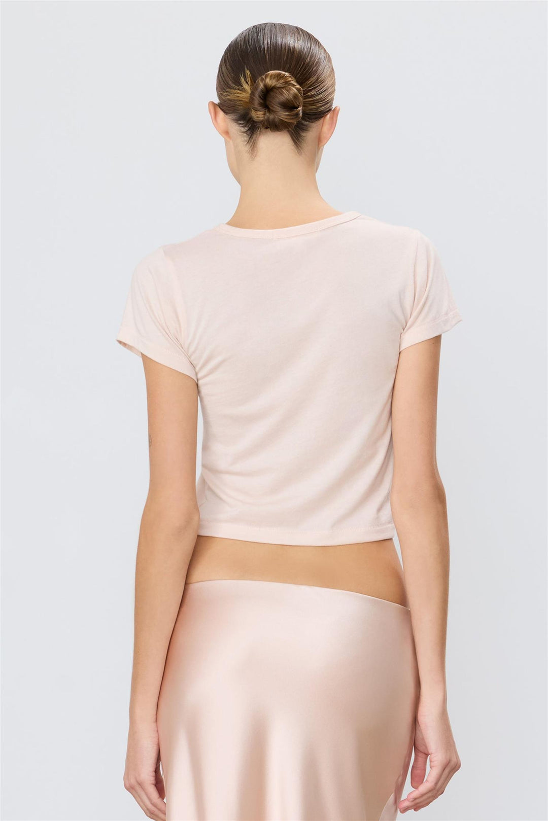 Short Sleeve Baby Tee Dusty Pink