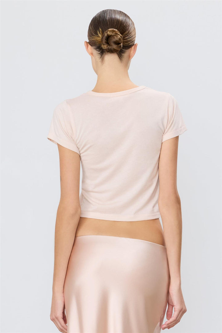 Short Sleeve Baby Tee Dusty Pink