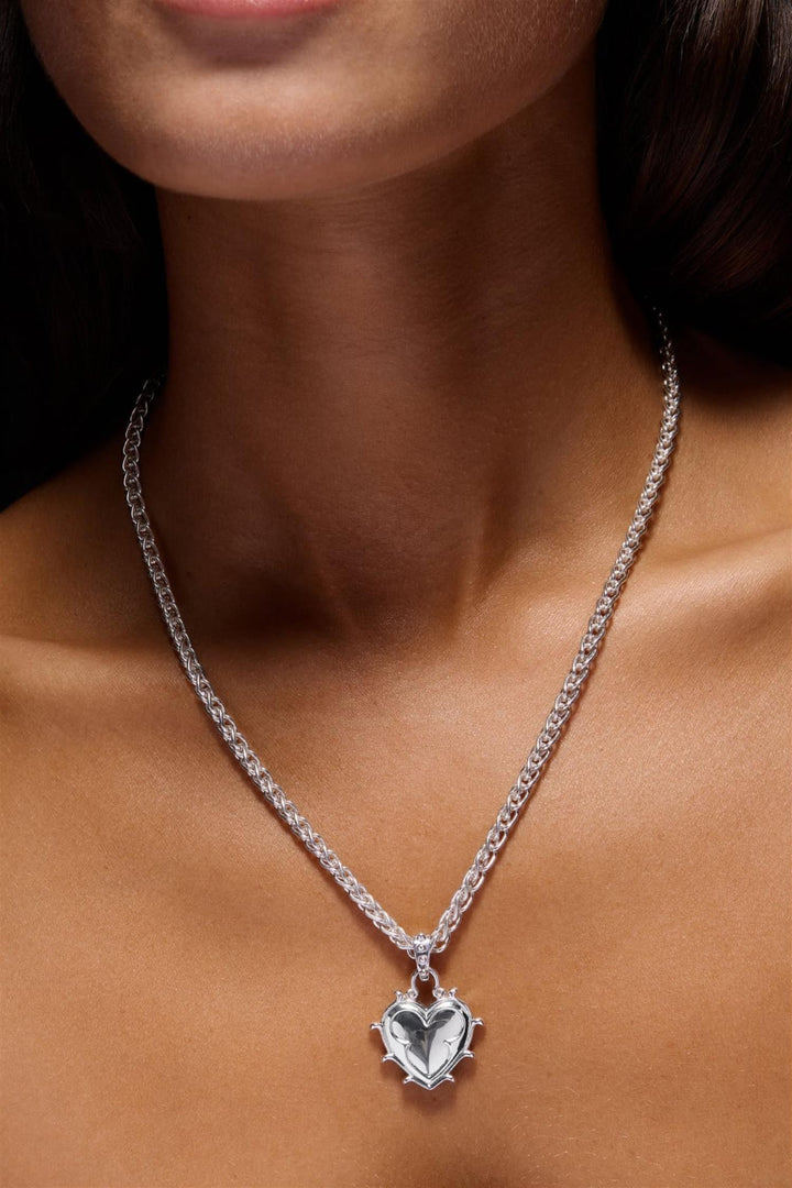 The Eternal Heart Necklace - Silver