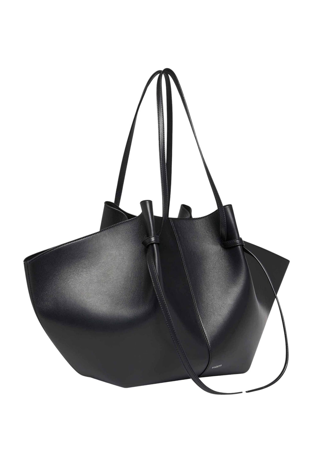 Large Mochi Smooth Leather Black