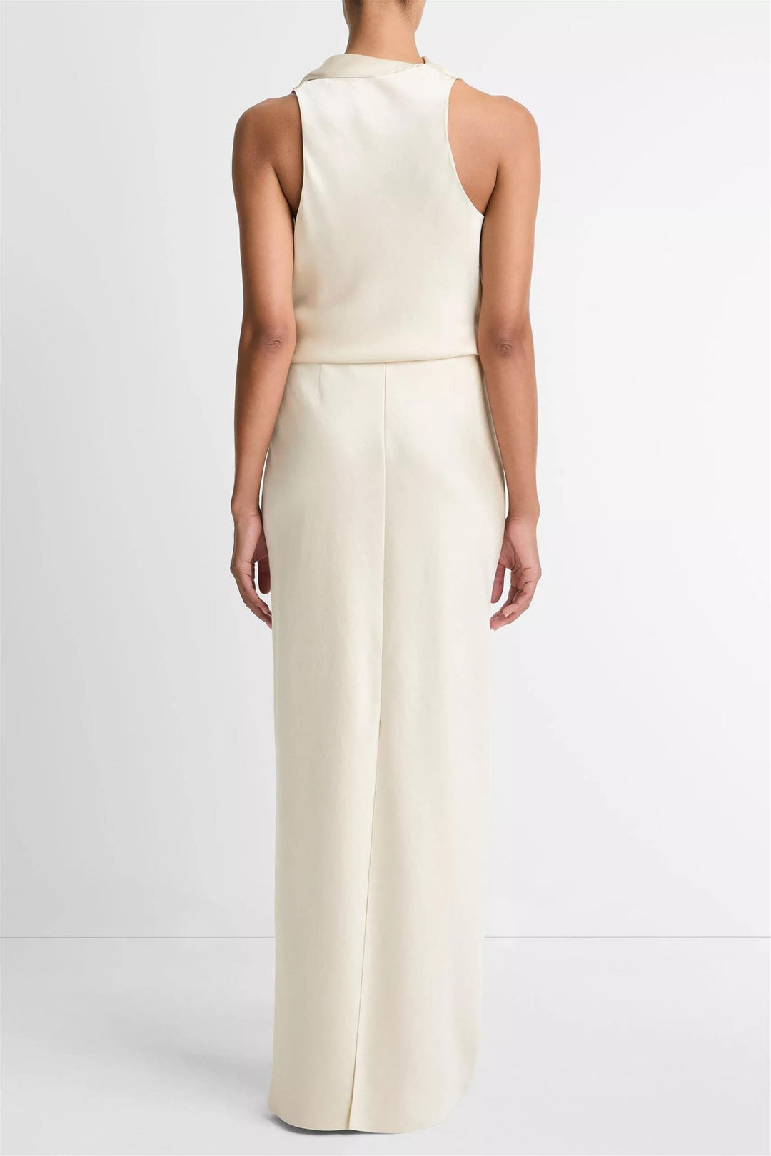 Fluid Satin Bias Column Skirt Bona