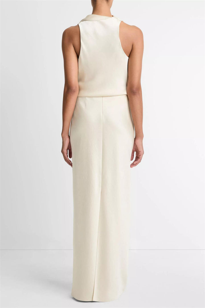 Fluid Satin Bias Column Skirt Bona