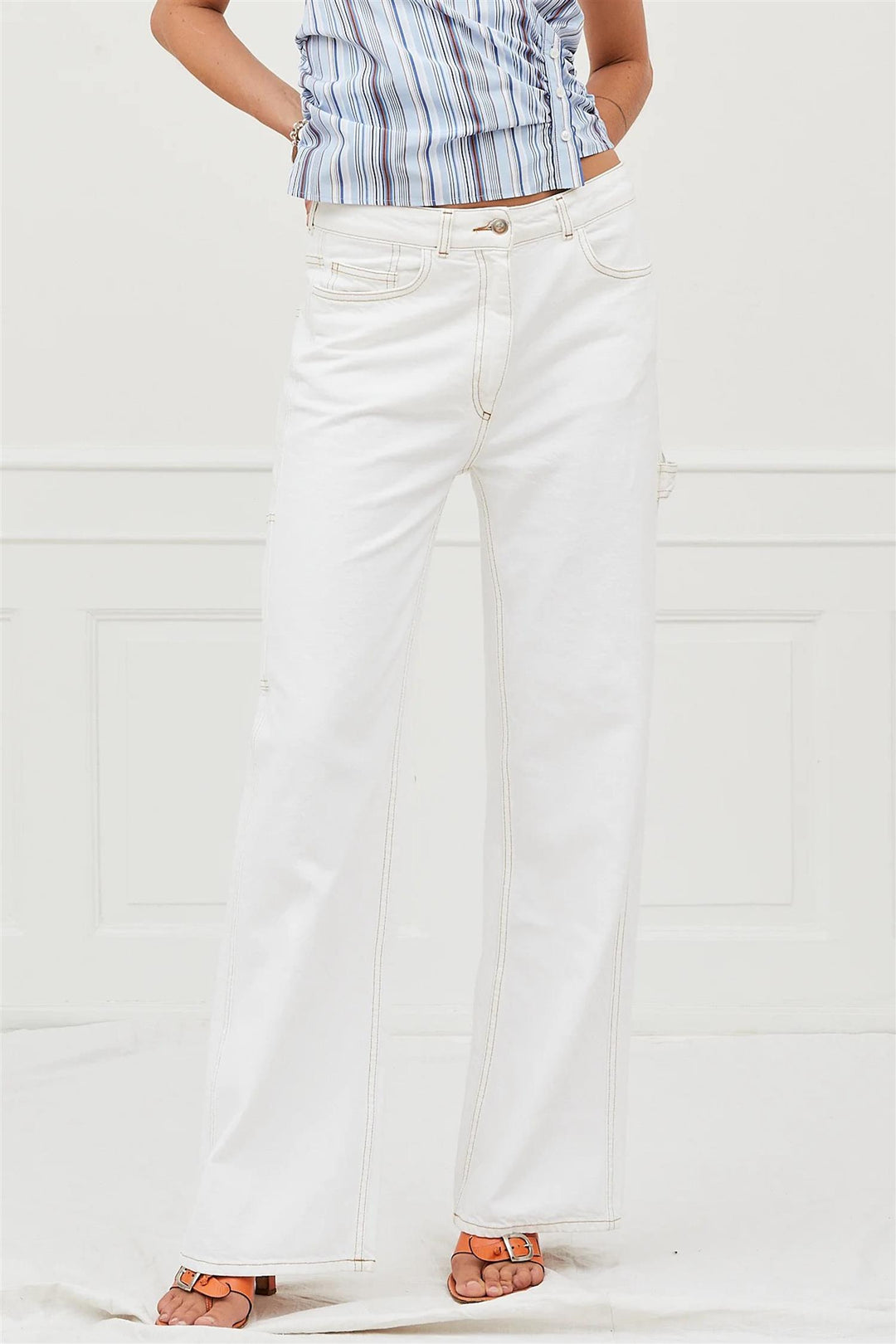 Salma Jeans White