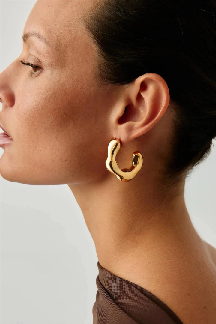 Eny Puffy Large Hoop Earrings