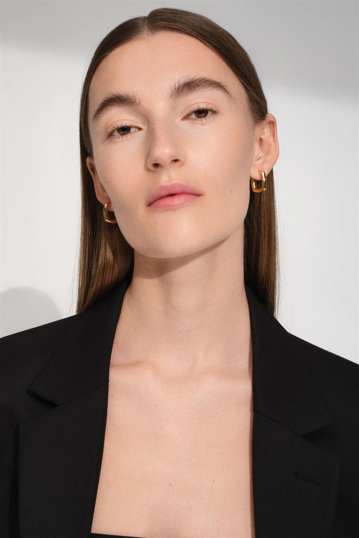 Frame Hoops Medium Gold