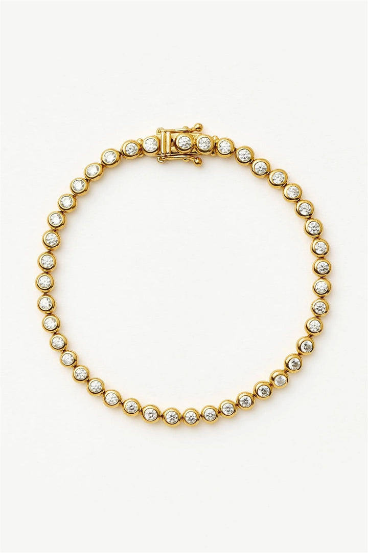 Tennis Round Bracelet Gold