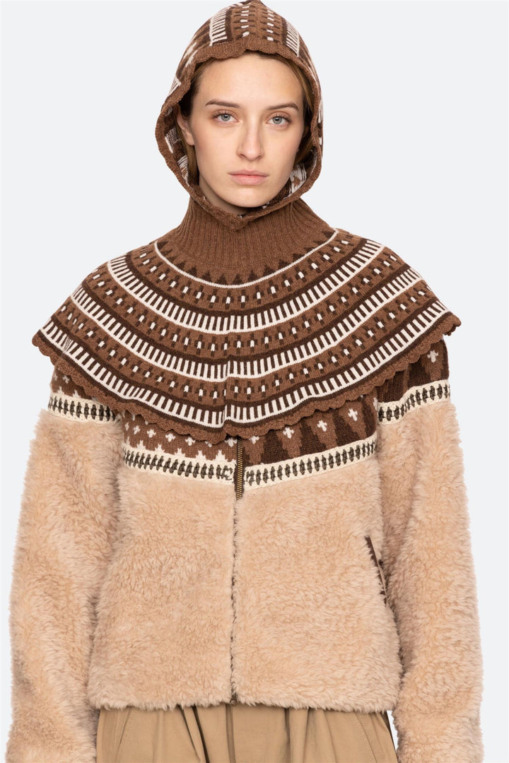 Linea Fair Isle Balaclava Camel