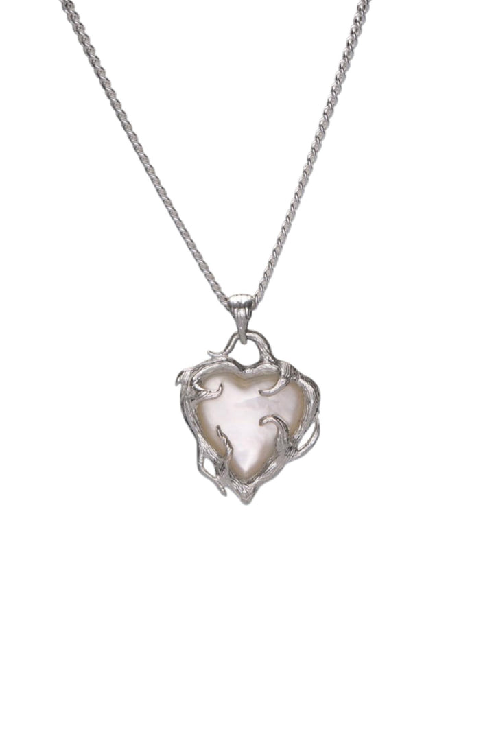 Secret Garden Necklace Silver - Pearl