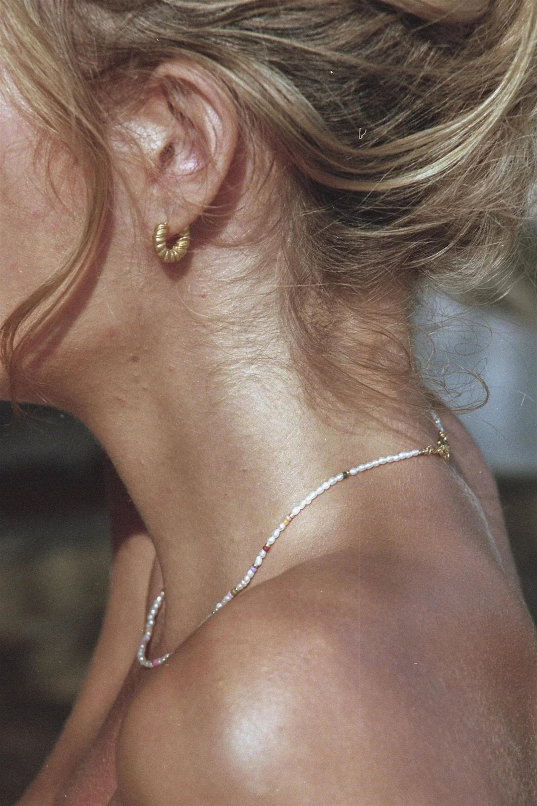 Cable Hoop Gold