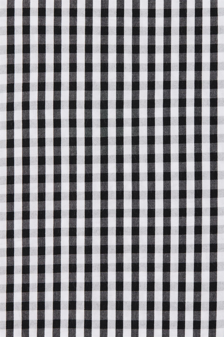 Vento Midi Dress Blck Textured Gingham