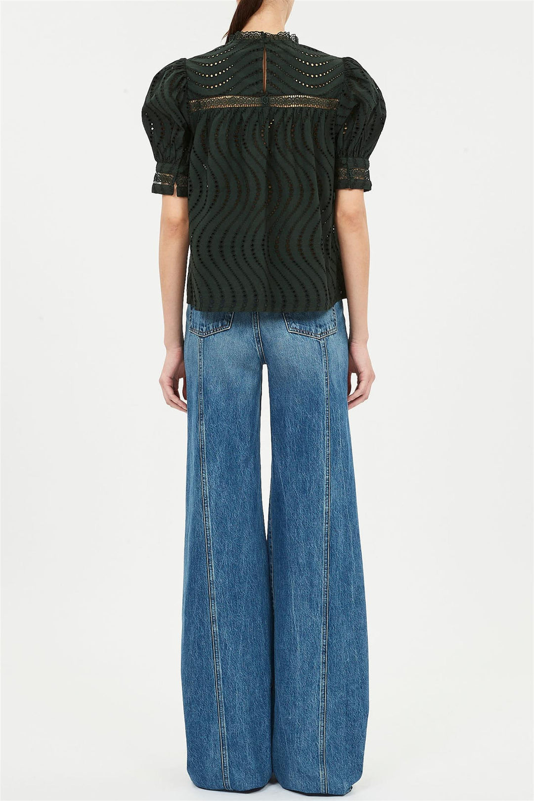 Virginia Lace Short Sleeve Blouse Cypess
